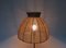 Lámpara de mesa austriaca de latón, madera y cuerda con pata de gallo, años 50, Imagen 5