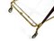 Italian Folding Brass and Glass Trolley by Cesare Lacca, 1950s 10