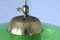Mid-Century Green Glass Ceiling Lamp 5