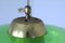 Mid-Century Green Glass Ceiling Lamp, Image 5