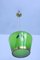 Mid-Century Green Glass Ceiling Lamp, Image 2
