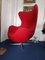 Vintage Red Swivel Armchair, Image 10