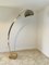 Lampada da terra vintage in marmo curvo, in marmo e placcata in cromo di Guzzini, Italia, Immagine 1