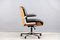 Vintage German Plywood & Aniline Leather Desk Chair, 1960s 3