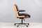 Vintage German Plywood & Aniline Leather Desk Chair, 1960s, Image 3