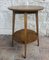 Mid-Century Scandinavian Side Table with Shelf, 1950s 1