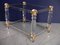 Vintage Acrylic Glass, Brass and Glass Side Tables, Set of 2, Image 1