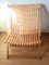 Vintage French Foldable Rocking Chair with Footrest, Set of 2 4