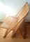 Vintage French Foldable Rocking Chair with Footrest, Set of 2 5