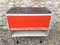 Orange & Grey Industrial Cabinet with Tambour Door from Strafor, 1970s 9