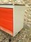 Orange & Grey Industrial Cabinet with Tambour Door from Strafor, 1970s 7