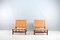 Leather Strap Lounge Chairs & Ottoman by Ilmari Tapiovaara for La Permanente Mobili Cantù, 1950s, Set of 3 22