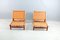 Leather Strap Lounge Chairs & Ottoman by Ilmari Tapiovaara for La Permanente Mobili Cantù, 1950s, Set of 3, Image 5