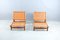 Leather Strap Lounge Chairs & Ottoman by Ilmari Tapiovaara for La Permanente Mobili Cantù, 1950s, Set of 3, Image 4