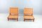 Leather Strap Lounge Chairs & Ottoman by Ilmari Tapiovaara for La Permanente Mobili Cantù, 1950s, Set of 3 6