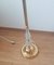 Lámpara de pie vintage dorada con incrustaciones de cristal, Imagen 2