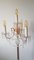 Lámpara de pie vintage dorada con incrustaciones de cristal, Imagen 3