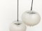 Vintage German Glass AH Pendant Lamps from Peill & Putzler, Set of 2 7