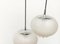 Vintage German Glass AH Pendant Lamps from Peill & Putzler, Set of 2, Image 7