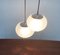 Vintage German Glass AH Pendant Lamps from Peill & Putzler, Set of 2, Image 12