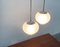 Vintage German Glass AH Pendant Lamps from Peill & Putzler, Set of 2 3