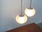 Vintage German Glass AH Pendant Lamps from Peill & Putzler, Set of 2, Image 3