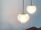 Vintage German Glass AH Pendant Lamps from Peill & Putzler, Set of 2 9