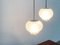 Vintage German Glass AH Pendant Lamps from Peill & Putzler, Set of 2, Image 9