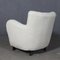 Fauteuil en Laine d'Agneau, Danemark, 1940s 7