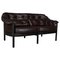 Two-Seater Sofa in Oak and Leather by Arne Norell 1