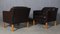Model 2421 Brown Leather Lounge Chairs by Børge Mogensen, Set of 2 5