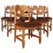 Dining Chairs by Henning Kjærnulf for EG Møbler, Set of 6, Image 1