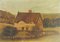 Peinture Maison Naïve du 19ème Siècle, C Marron, 1880s 1