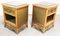 Rattan Nightstands with Mirrored Tops, Set of 2 3