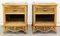 Rattan Nightstands with Mirrored Tops, Set of 2, Image 2