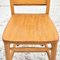 Antique Beech Chapel Chairs, Set of 4, Image 8