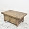 Small Rustic Elm Coffee Table with Drawer, Image 1