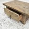 Small Rustic Elm Coffee Table with Drawer 4