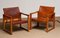 Cognac Leather Model Diana Safari Armchairs by Karin Mobring for Ikea, Set of 2, Image 4