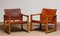 Cognac Leather Model Diana Safari Armchairs by Karin Mobring for Ikea, Set of 2 2