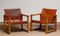 Cognac Leather Model Diana Safari Armchairs by Karin Mobring for Ikea, Set of 2, Image 2