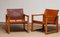 Cognac Leather Model Diana Safari Armchairs by Karin Mobring for Ikea, Set of 2, Image 3