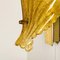Applique in vetro di Murano color ambra e ocra, anni '60, set di 2, Immagine 7