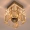 Wall or Ceiling Lights in Brass with Glass Cubes from Peill & Putzler, 1970s 6