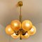 Molecular Chandelier with Six Smoked Hand Blown Glass Globes from Kaiser 13