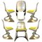 Metallic Ostergaard Space Age Chairs, 1970s, Set of 6, Image 1