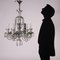 Bohemia Chandelier with Painted Glass, Early 20th Century, Image 2
