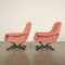 Fabric & Enamelled Metal Swivel Chairs, 1960s, Set of 2, Image 10