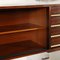 Bookcase in Veneered Wood, Brass & Lacquered Wood, 1960s 11