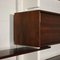 Bookcase in Veneered Wood, Brass & Lacquered Wood, 1960s 6